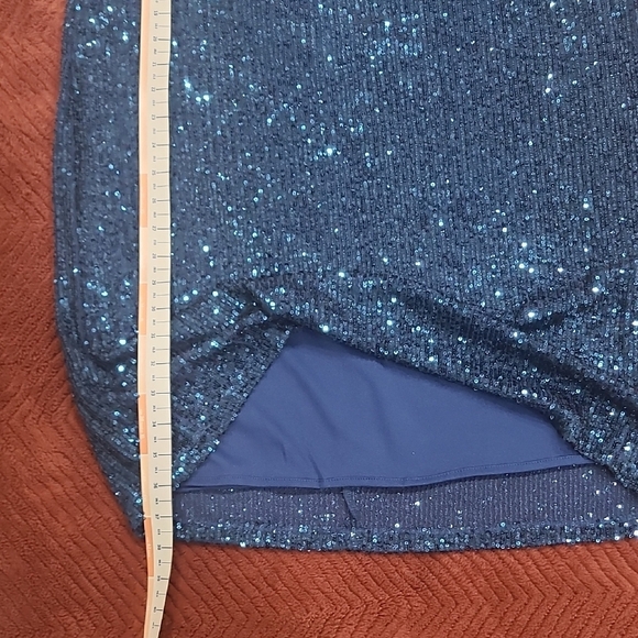 Sparkling Blue Women Dress THE DRESS IS BLUE. - Picture 3 of 5